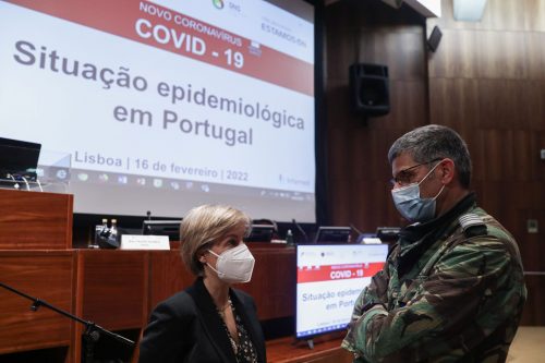 Sessão sobre a “Situação epidemiológica da Covid-19 em Portugal”, Lisboa, 16/02/2022 (ANTÓNIO COTRIM/LUSA)
